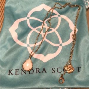 Kendra Scott Gold & Ivory Drop Necklace